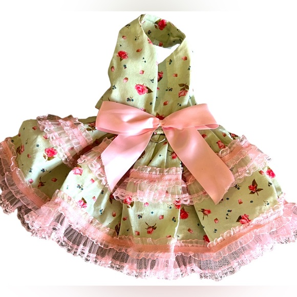designer dog dresses Nautical Dog Dress with Matching Leash Large